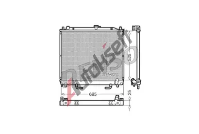 DENSO Chladi vody DEN DRM45015, DRM45015