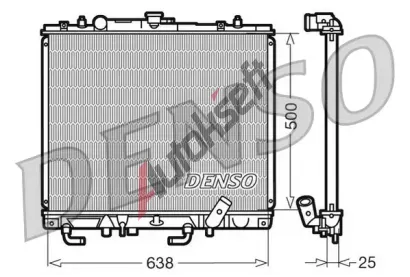 DENSO Chladi� vody DEN DRM45016, DRM45016