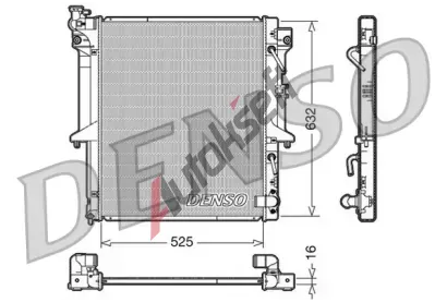 DENSO Chladi vody DEN DRM45018, DRM45018