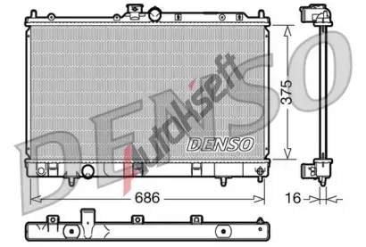 DENSO Chladi vody DEN DRM45025, DRM45025
