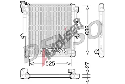 DENSO Chladi vody DEN DRM45034, DRM45034