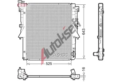 DENSO Chladi vody DEN DRM45054, DRM45054