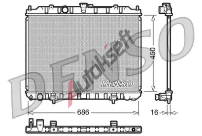 DENSO Chladi vody DEN DRM46004, DRM46004