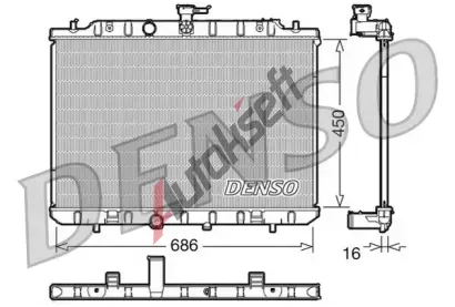 DENSO Chladi vody DEN DRM46006, DRM46006