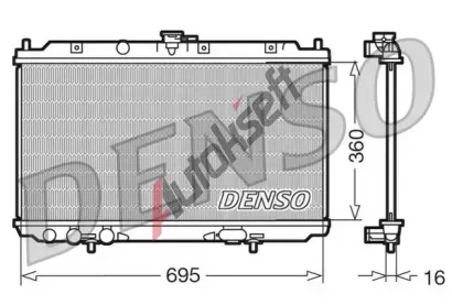 DENSO Chladi vody DEN DRM46012, DRM46012