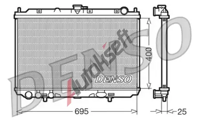 DENSO Chladi vody DEN DRM46016, DRM46016