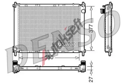 DENSO Chladi vody DEN DRM46022, DRM46022