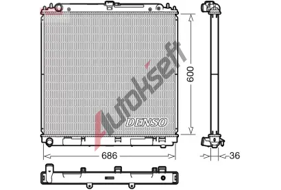 DENSO Chladi vody DEN DRM46041, DRM46041