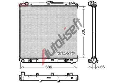 DENSO Chladi vody DEN DRM46042, DRM46042