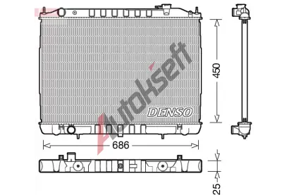 DENSO Chladi vody DEN DRM46050, DRM46050