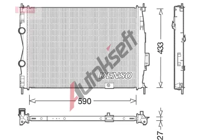 DENSO Chladi vody DEN DRM46051, DRM46051