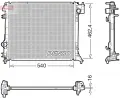 Chladi vody DENSO ‐ DEN DRM46062