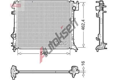 DENSO Chladi vody DEN DRM46062, DRM46062