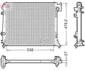 Chladi vody DENSO ‐ DEN DRM46064