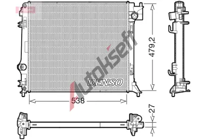 DENSO Chladi vody DEN DRM46064, DRM46064