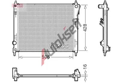 DENSO Chladi vody DEN DRM46075, DRM46075