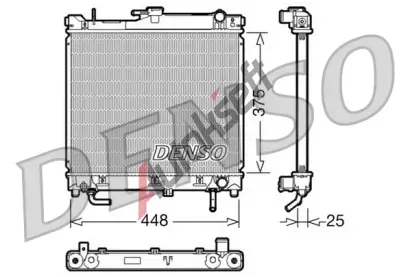 DENSO Chladi vody DEN DRM47003, DRM47003