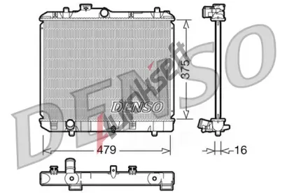 DENSO Chladi vody DEN DRM47004, DRM47004