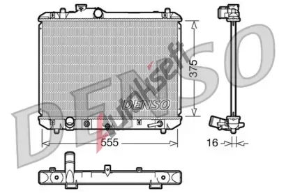 DENSO Chladi vody DEN DRM47007, DRM47007