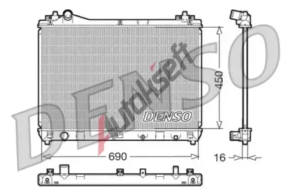 DENSO Chladi vody DEN DRM47011, DRM47011