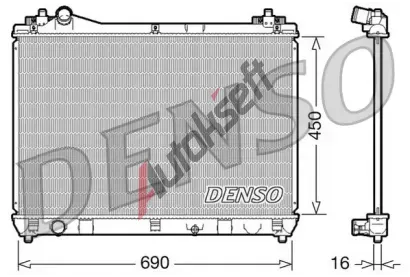 DENSO Chladi vody DEN DRM47016, DRM47016