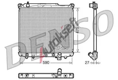 DENSO Chladi vody DEN DRM47020, DRM47020