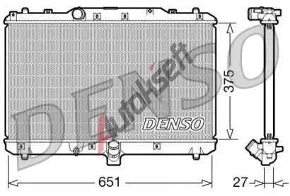 DENSO Chladi vody DEN DRM47022, DRM47022