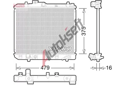 DENSO Chladi� vody DEN DRM47028, DRM47028