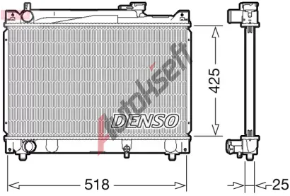 DENSO Chladi vody DEN DRM47030, DRM47030