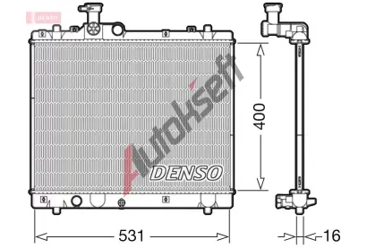 DENSO Chladi vody DEN DRM47034, DRM47034