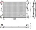 Chladi vody DENSO ‐ DEN DRM47039