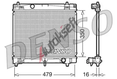 DENSO Chladi� vody DEN DRM50008, DRM50008