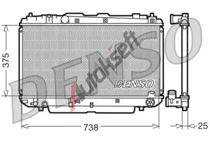 DENSO Chladi vody DEN DRM50021, DRM50021
