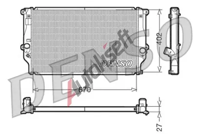 DENSO Chladi vody DEN DRM50025, DRM50025