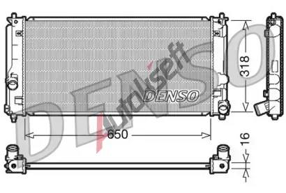 DENSO Chladi vody DEN DRM50044, DRM50044