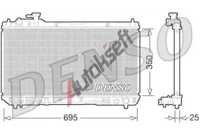 DENSO Chladi vody DEN DRM50063, DRM50063