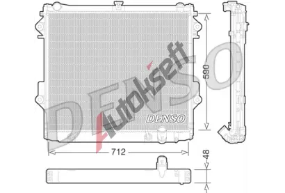 DENSO Chladi vody DEN DRM50074, DRM50074