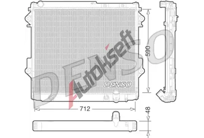 DENSO Chladi vody DEN DRM50075, DRM50075