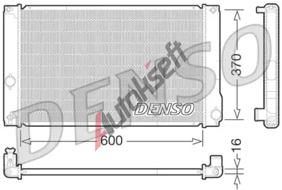 DENSO Chladi vody DEN DRM50076, DRM50076