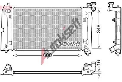 DENSO Chladi vody DEN DRM50110, DRM50110