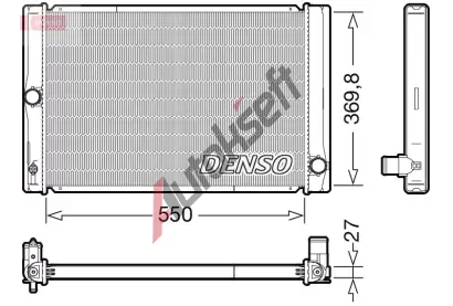 DENSO Chladi vody DEN DRM50123, DRM50123