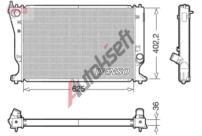 DENSO Chladi vody DEN DRM50132, DRM50132