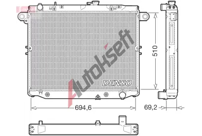 DENSO Chladi vody DEN DRM50148, DRM50148