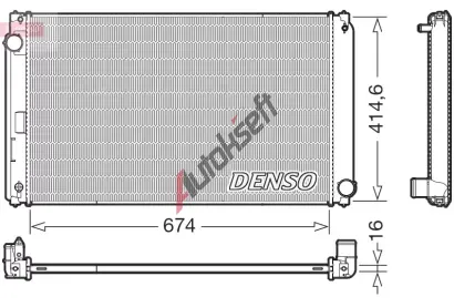 DENSO Chladič vody DEN DRM50149, DRM50149 DENSO Chladič vody DEN DRM50149, DRM50149