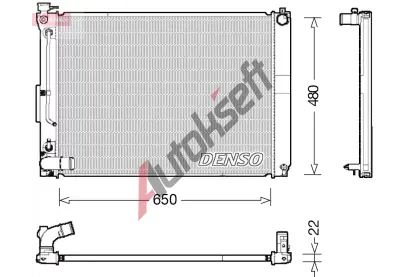 DENSO Chladi� vody DEN DRM51012, DRM51012