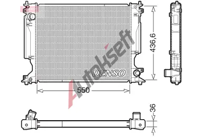 DENSO Chladič vody DEN DRM51014, DRM51014 DENSO Chladič vody DEN DRM51014, DRM51014