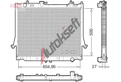 DENSO Chladi vody DEN DRM99014, DRM99014