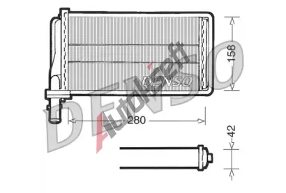 DENSO Vmnk tepla vnitnho vytpn DEN DRR01001, DRR01001