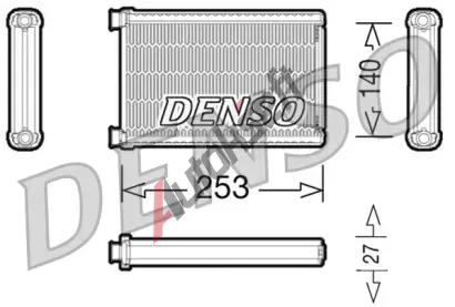 DENSO Vmnk tepla vnitnho vytpn DEN DRR05005, DRR05005