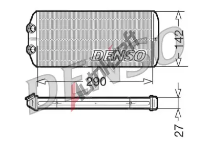 DENSO Vmnk tepla vnitnho vytpn DEN DRR07005, DRR07005